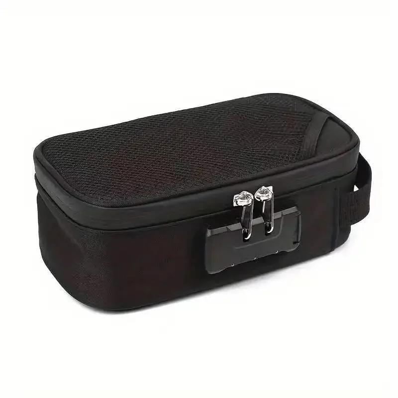 Storage Bag with Combination Lock Portable Travel Organizer Case for Men/Women Lockable Makeup Box Beauty Toiletry Handbags