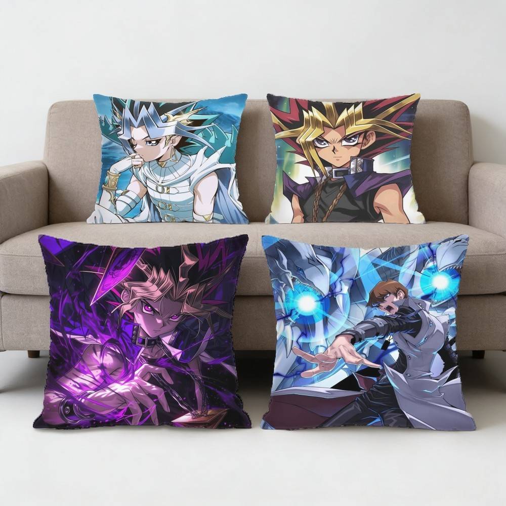 Dark Magician Blue Eyes White Dragon YUGIOH Pillow Case for Sofa Living Room Home office Decor Protective Cover