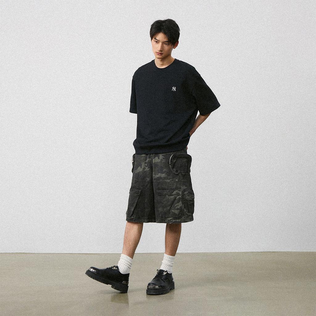 New MLB Set-in Sleeve T-Shirt Unisex Black 3ARSB1243-50BKS