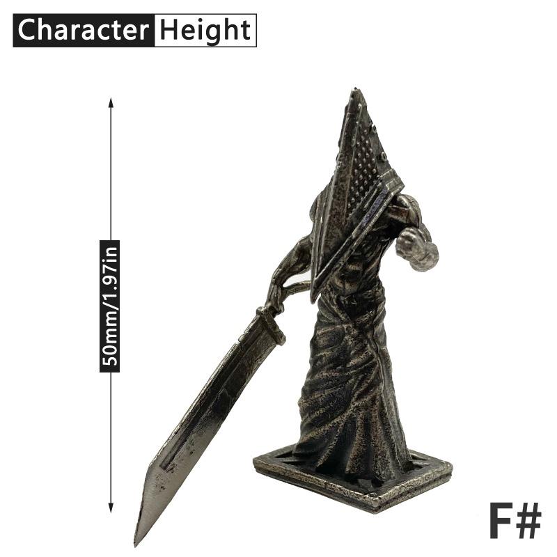 1 buc Bronz Alb Soldați Demon Soldat Șogunat Samurai Model Figurină Ornament Joc de Masă