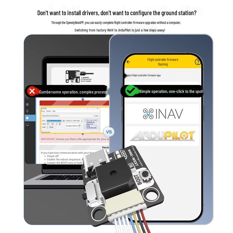 Hujian F405WING V2 Open Source Fixed-Wing Flight Controller