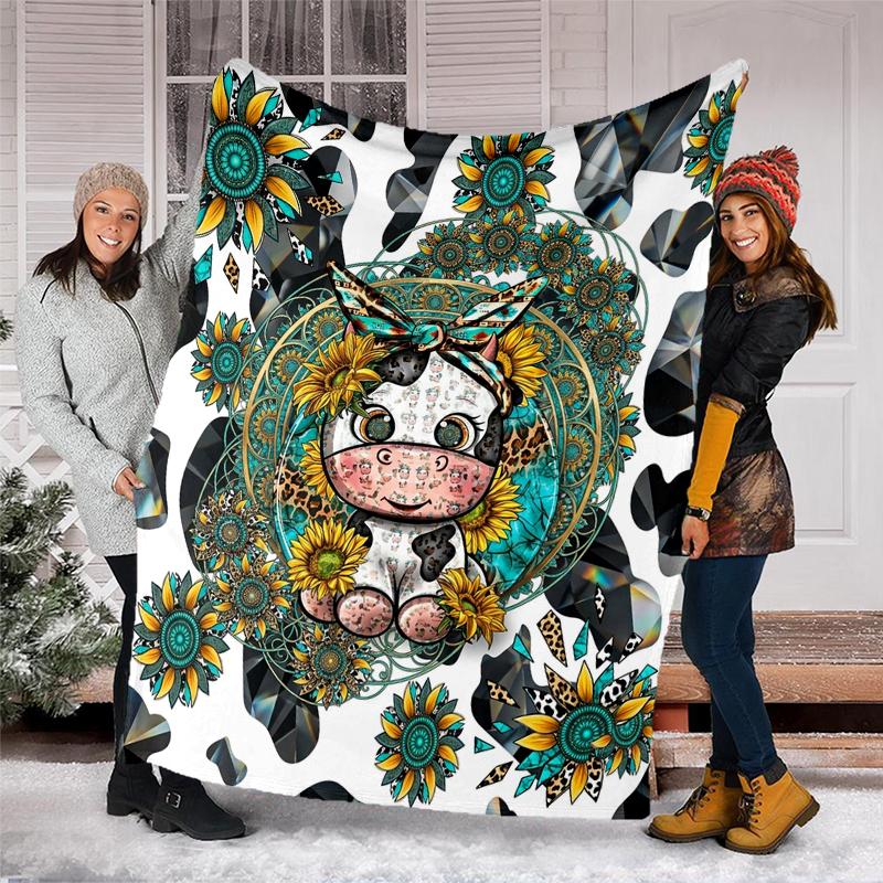 Birds Flowers Flannel Fleece Blanket Cozy Warm Throw Blanket For Couch Bed Travel All Season Use