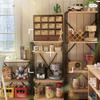 1:12 Doll House Cabinet Mini Bookcase Shelf Doll House Furniture Toy Miniature Storage Cupboard Dollhouse Decor