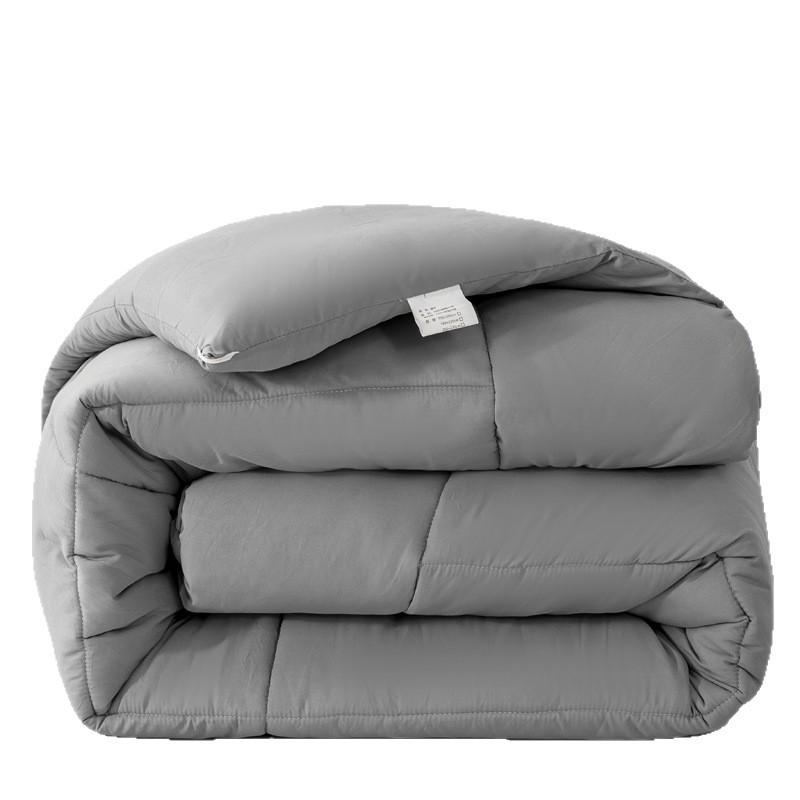 Four Seasons Brushed Quilt: Thick Silk Cotton for Spring, Autumn, and Winter – Ideal for Dorms and Hotels