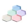 Wheat Straw Plate Household Creative Hexagonal Plate Fruit Plate Cute Small Vegetable Plate Japanese Platter Dining Table