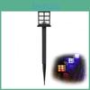 Solar Powered Garden Light With Led Warm Light For Outdoor Landscape Decor