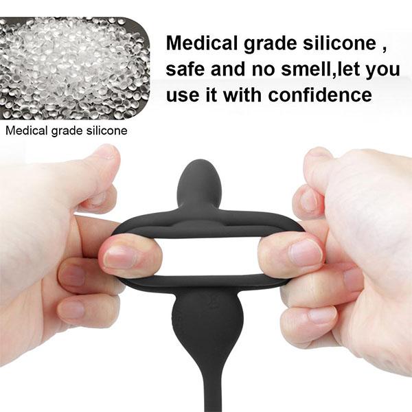 Retardant Ejaculation Delay Penis Ring Vibrating Cock Ring Sex Toys For Couple Wireless Double Couple Ring G-Spot Vibrator Toys for Adults 18