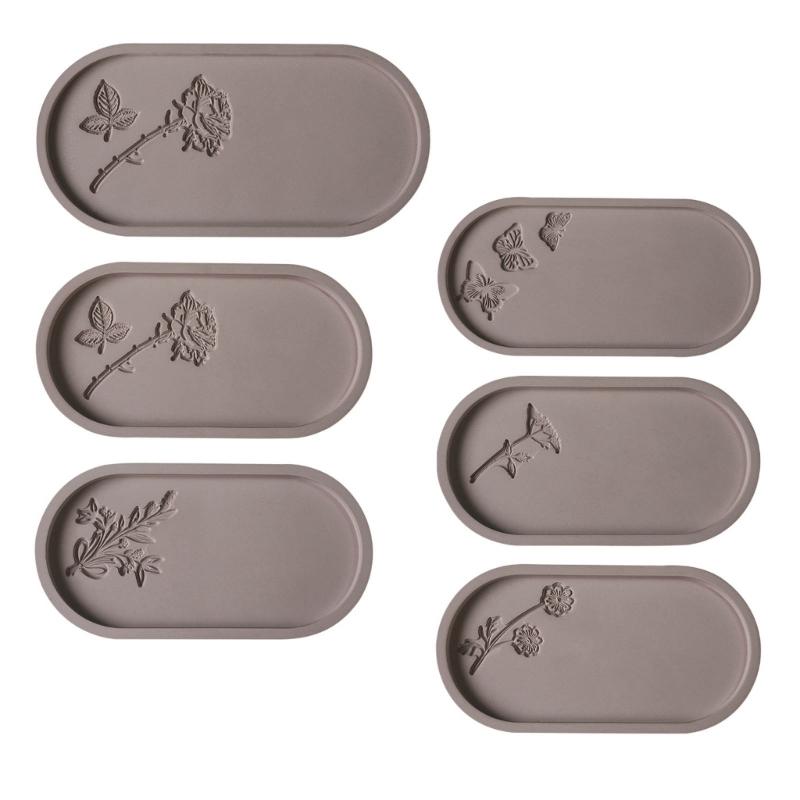 Easy to Use Silicone Mold Creating Decorative Trays Moulds with Unique Elliptical Shape Suitable for Gifting Making