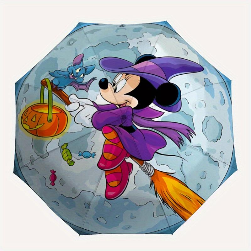 

1pc Halloween Minnie Mouse 8-Rib Automatic Folding Umbrella, Portable & Foldable, Casual Outdoor Use, Outdoor Umbrella y250726020