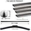 Wiper Blade Refill, 4 PCs Adjustable Size Of Universal Replacement Windshield Wiper Refill Replacement, Silicone Wiper Blade Refill For Front & Rear
