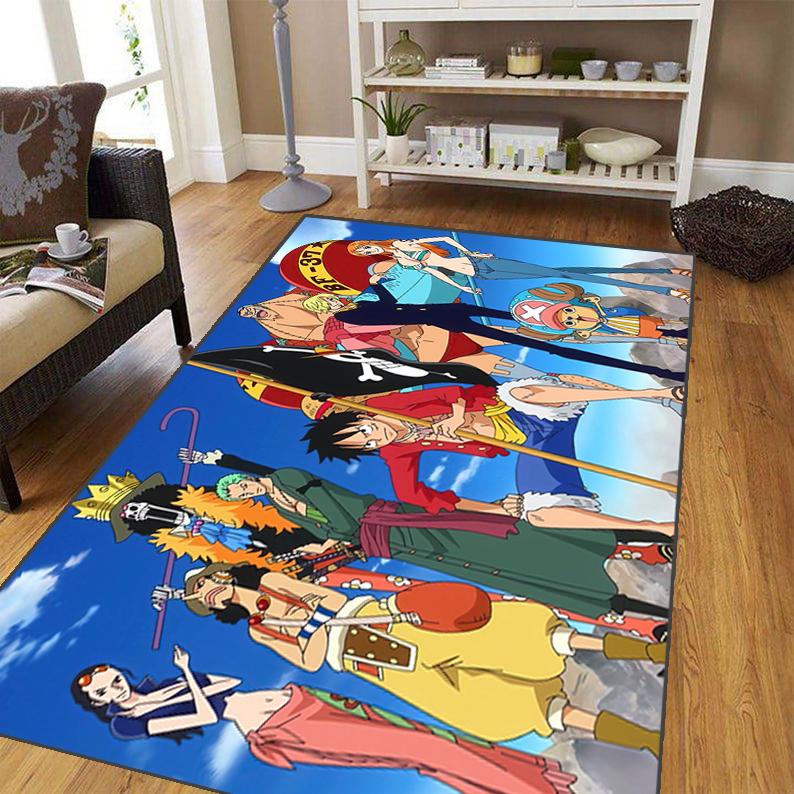 Japanese Anime Carpet for Living Room,Soft Flannel Rug for Bedroom ,Anti-Slip  BATHROOM Mat,  Baby Play Mat,large Aircraft Rug