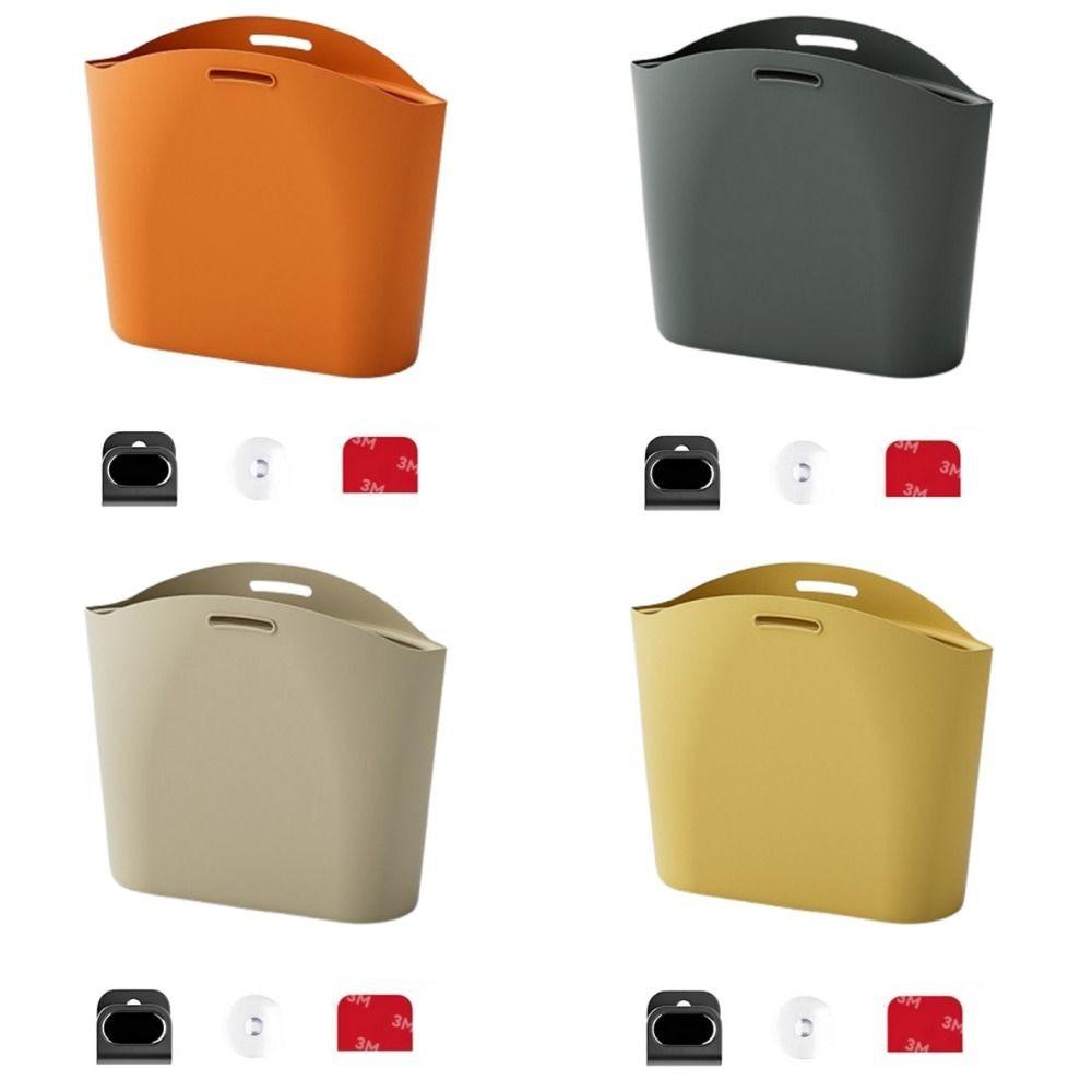 Dustbin Silicone Car Trash Can Vehicle Storage Space Saving Organizers Hanging Waste Bin  Office