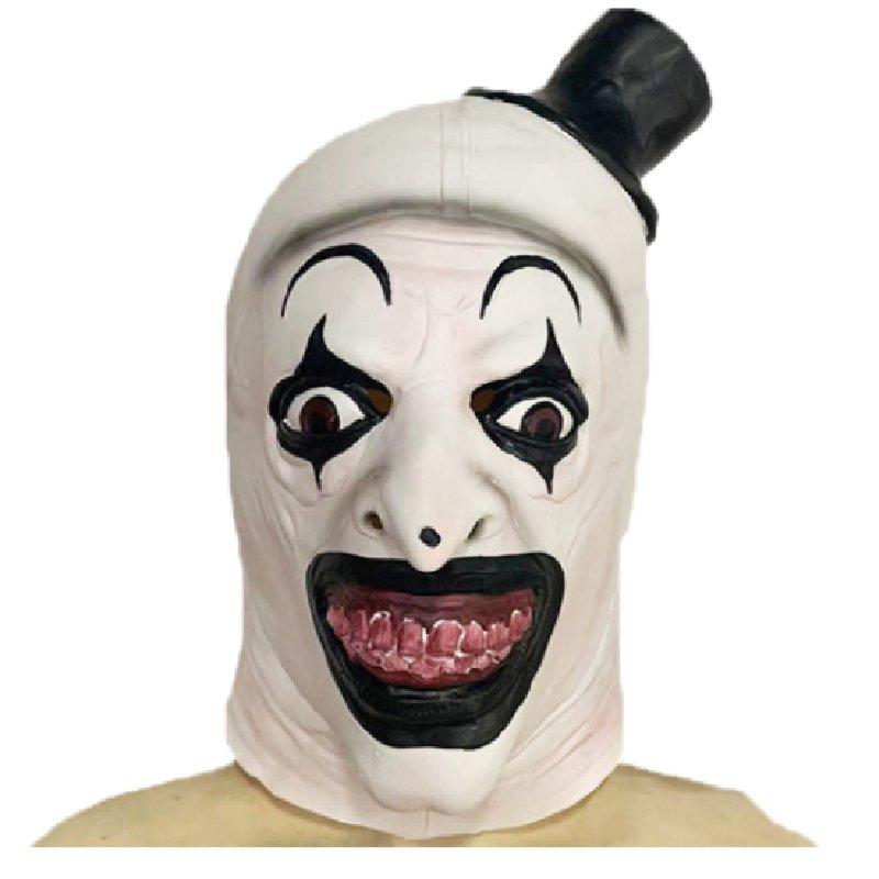 

Terrifier Character 3 Latex Mask Halloween Headwear Cosplay Props Performance White