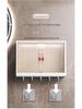 Wall-Mounted Punch-Free Bathroom Storage Rack with Dustproof Box for Washstand & Toilet