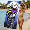 Customizable personalized beach towels Murder Drones themed designs.Suitable for the beach, yoga, sports;ideal as beach accessories