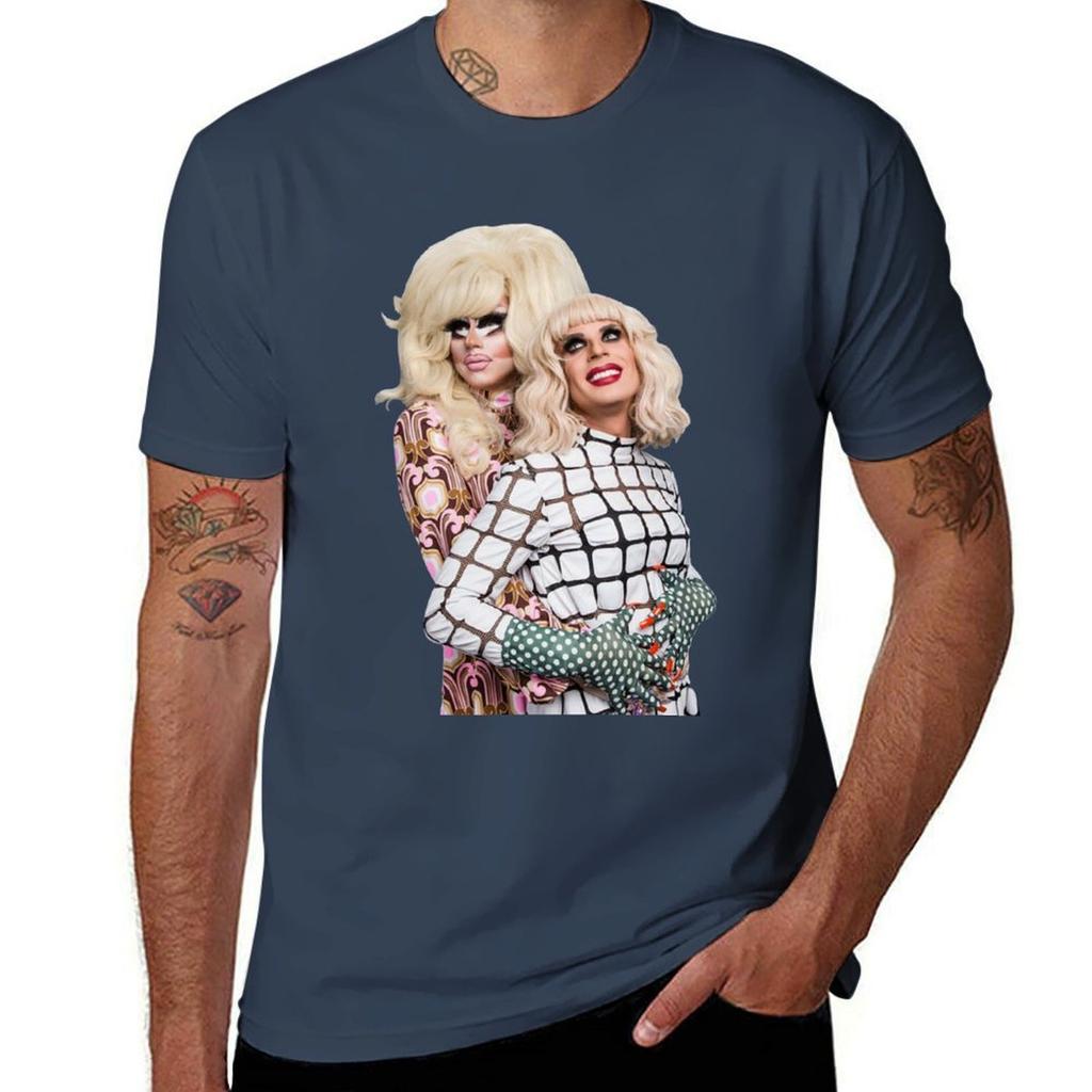 Trixya Titanic Trixie And Katya Tshirt Simple Print Design Tshirt