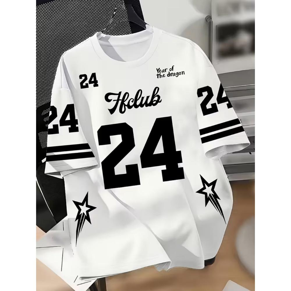 Men's T-shirt with digital street print pattern
