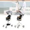 Ultra Stroller Kids Lightweight Foldable Convertible Seat One Button Rotation