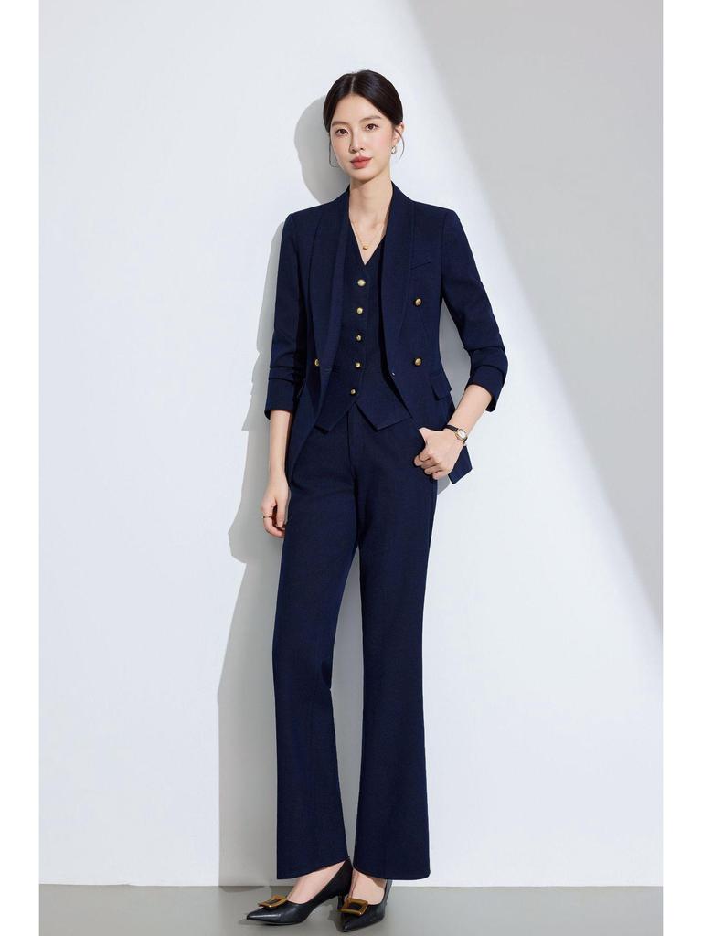 Damen Herbst/Winter Professioneller Anzug - Eleganter Stil für Hotelmanagerin oder Kosmetikerin Arbeitskleidung