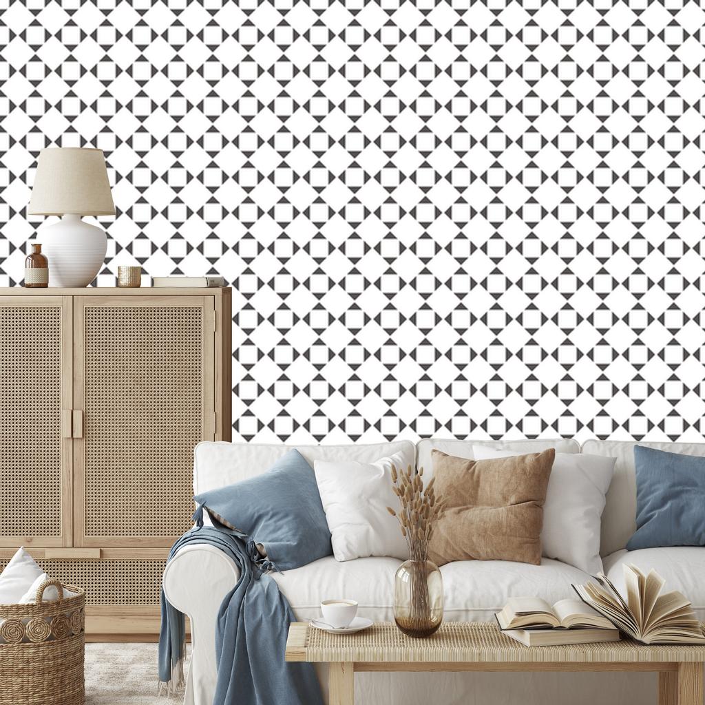 Wallpaper Minimalist geometric ornament for living room and bedroom 50x1000