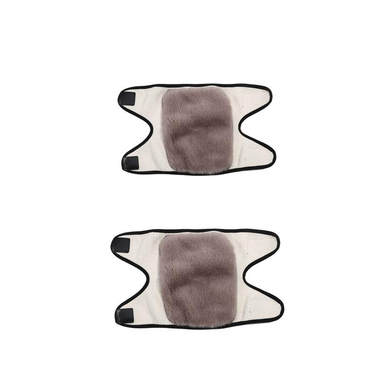 Winter Warm Knee Pads For Leg Warmers Men Old People Cold Leg Arthritis Kneepad Knee Support Fake Rabbit Fur Knee Protector