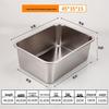 FATTBAO Stainless Steel Rectangular Multipurpose Basin