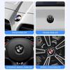 7pcs Front Hood Emblem Car 50th Anniversary Logo 82mm+Rear Badge 74mm+Wheel Hub Cap 68mm Decoration Cover Styling for BMW M