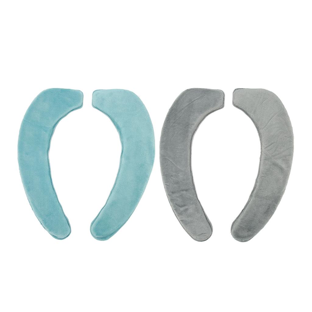 2 Stück Toilettenwärmerbezug Weich Bequem Warm Waschbar Selbstklebend Flanell Toilettensitzbezug Cu