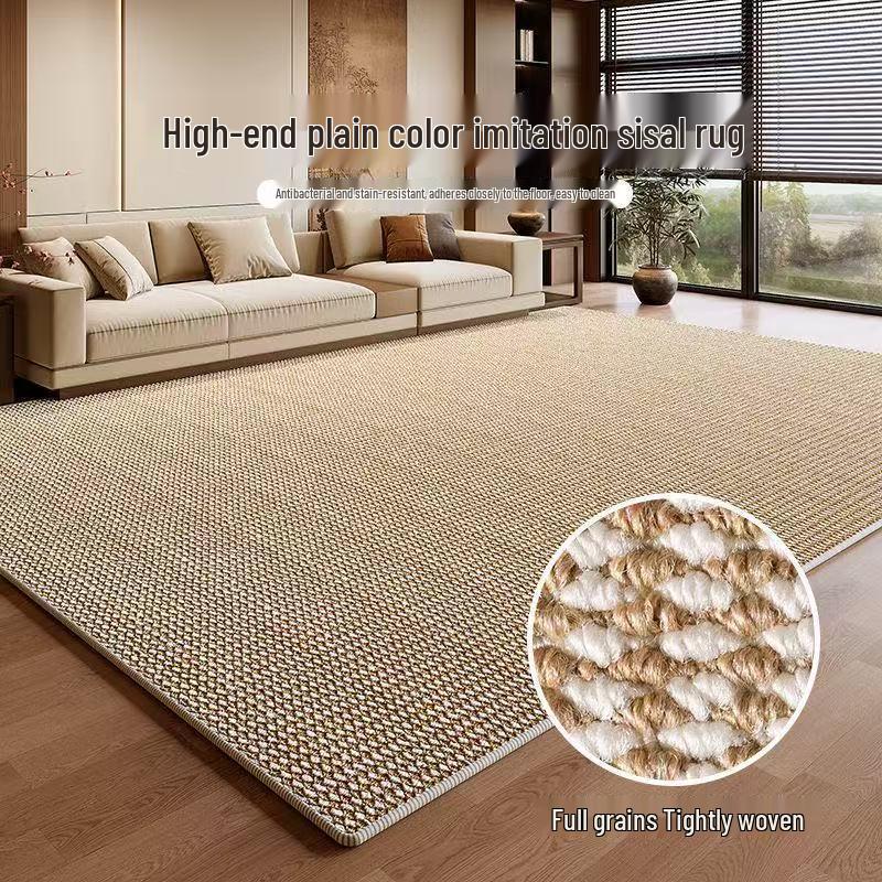 Large Sisal Rug: Wear-resistant, Non-slip, Cat Scratch-proof Pineapple Loop for Living Room