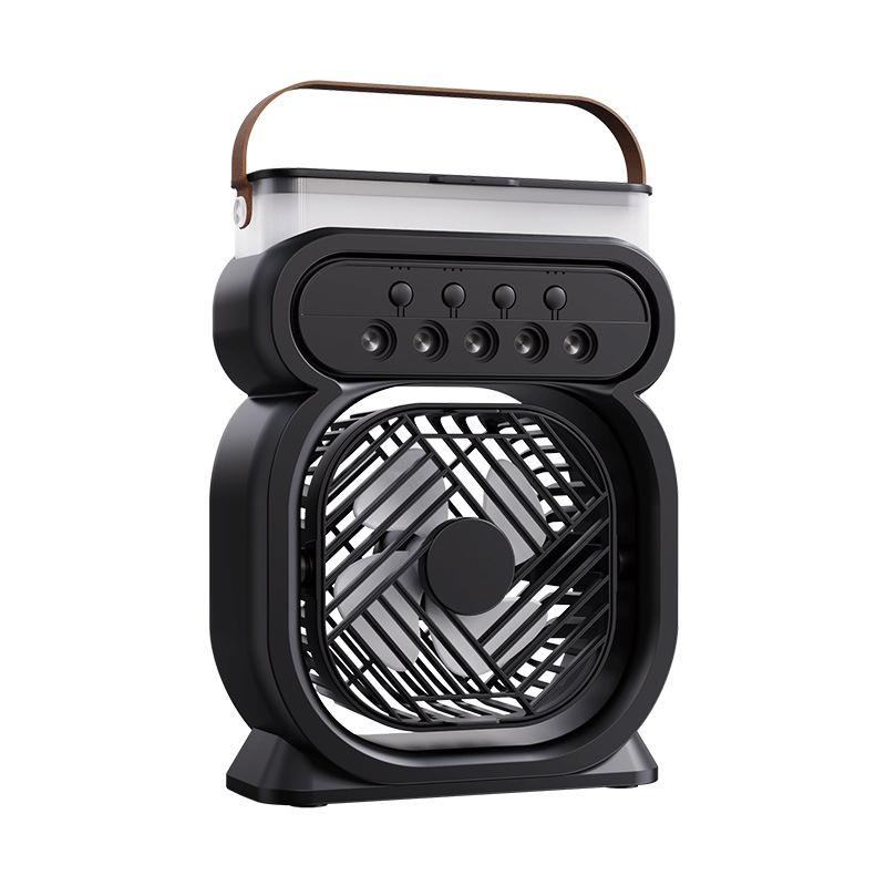 Desktop Night Light Humidifier USB Spray Fan Outdoor Office Water Spray Rechargeable Fan