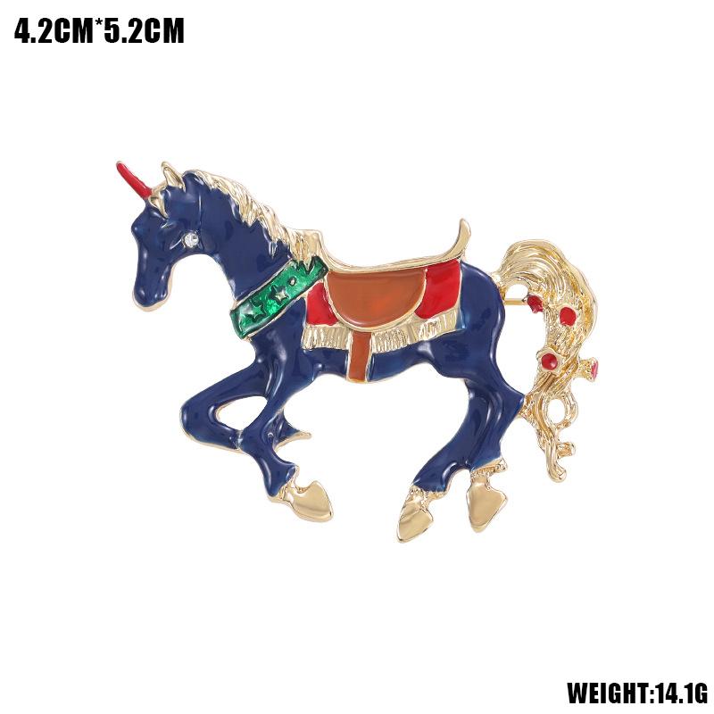 Kitten New Year Horse Brooch High-Grade Alloy Animal Corsage Zodiac Pin Clothing Accessories