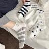 2 Pairs of Embroidered Cartoon Pattern Short Socks, Short-tube Cotton Socks, Breathable and Cute, Suitable for Spring and Summer, Children's Socks