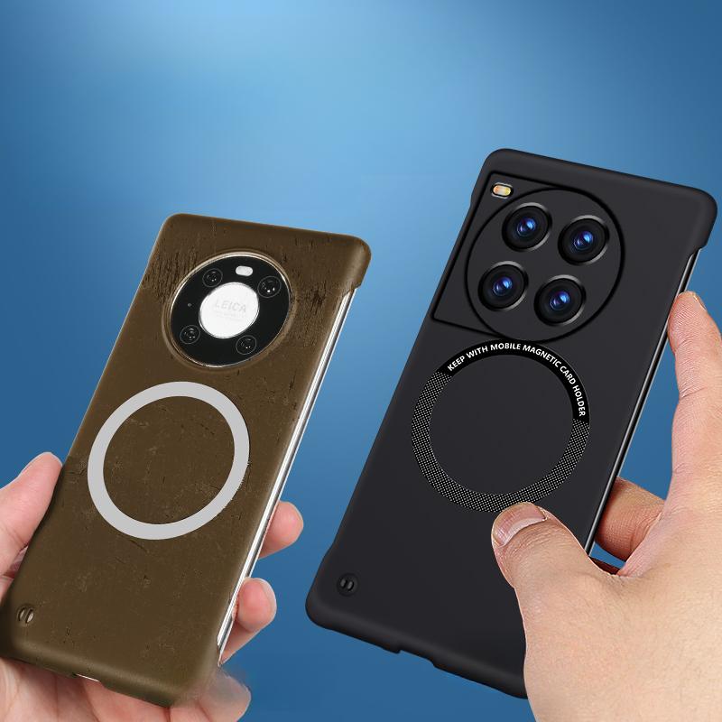 For Oneplus ACE 3 PRO 3V Magnetic for Magsafe Frameless Hard PC Cover for One Plus ACE3 Pro 3 V 2v Wireless Charging Matte Back Case Ultra-Thin