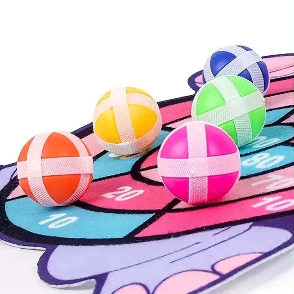 Sticky Ball Cartoon Dartboard for Kids - Indoor/Outdoor Educational Toy for Parent-Child Play