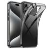 Luxus Transparente Schwarze Silikon Weiche Hülle Für iPhone 16 15 14 13 12 11 Pro XS Max X XR Ultra Dünne Klare Schale Rückseite 16Pro