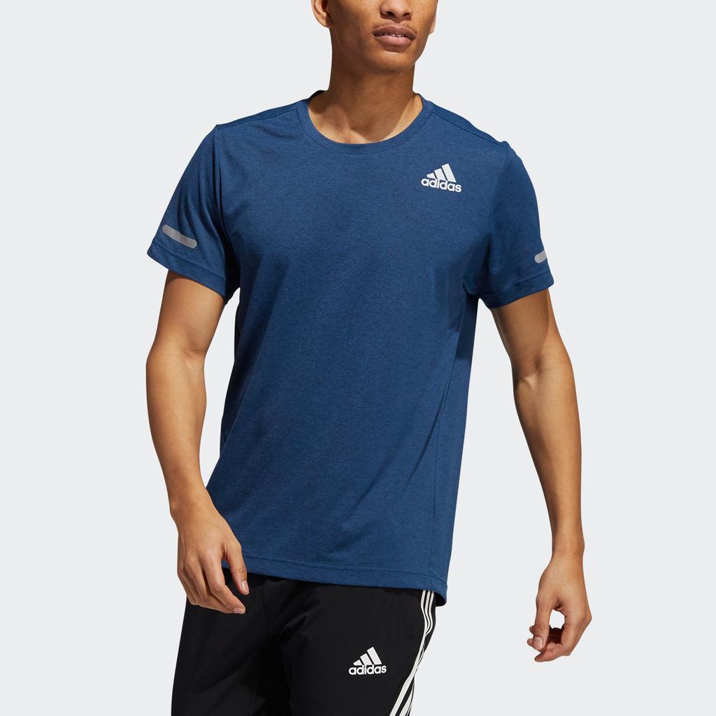 Adidas Elevate Train Reflective Training Short Sleeve T-Shirt Men Tops Navy-Blue HB8520