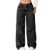 High-Waisted Straight Leg Wide Fit Womens Denim Jeans Casual Chic Style 2026 Cotton Blend