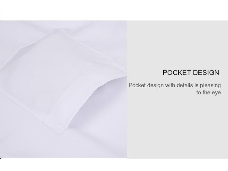 Men's High-End Long-Sleeve Stretch Dress Shirt - European & American Sizes, Solid Color Business Casual Top