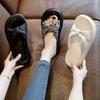 Fairy Style with Skirt, Pregnant Women's Beach Shoes, Women's New Models In 2025, Summer Wear Thick-soled National Style Cool Slippers