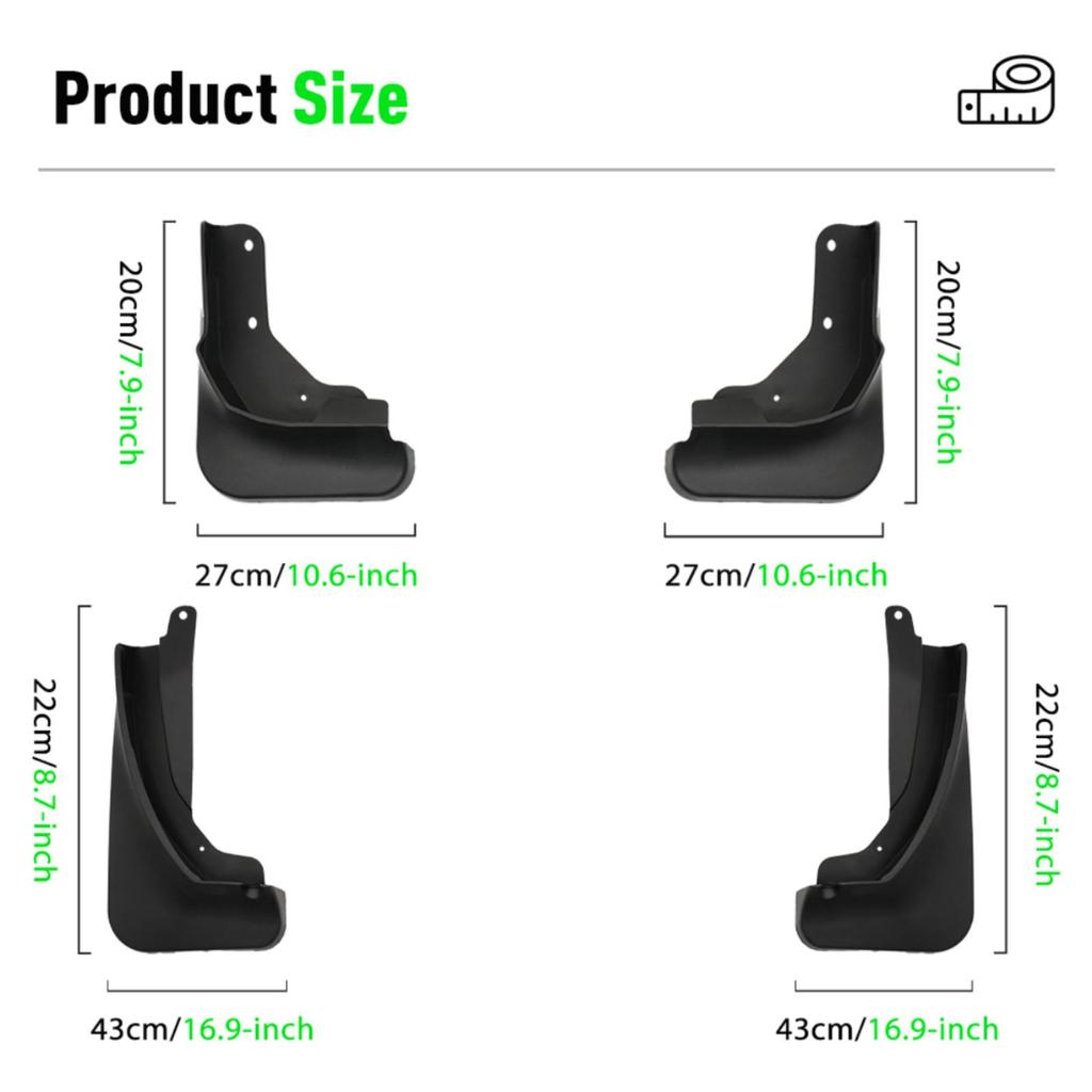 4 stk. Bilsprutlapper Sprutskjermer Skjermer Bilsprutlapper Kompatible med NISSAN X-TRAIL 2021 2022 2023 2024
