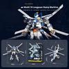 Jaki Original Transformable Kids Building Blocks Set, 2 Modes : Warrior & Helicopter, Perfect Gift For Boy Birthday/Christmas
