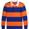 Polo Striped Straight Long Sleeve T-Shirt SS24 Kids Tops Orange Blue CWPOKNIY8021242-800