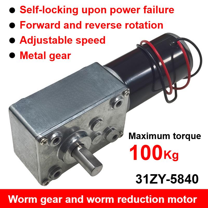 5840-31ZY Turbo1pz Encoder a Vite Micro Motore DC Riduttore Autobloccante Controllo Velocità Piccolo Motore 12V24V