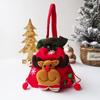 For Kids Santa Claus Stockings Xmas Drawstring Bags Candy Bags Christmas Gift Bag Wrapping Pouch