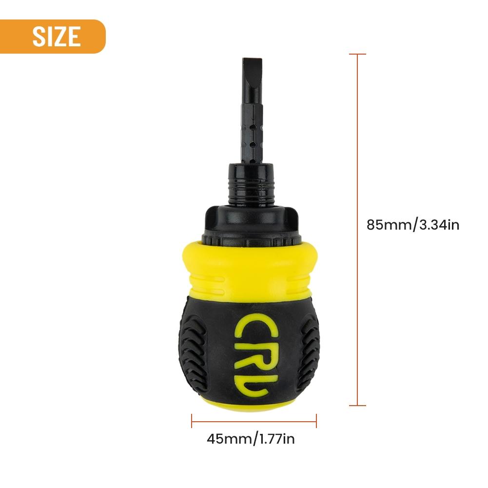 Mini Ratchet Screwdriver Dual-purpose Batch Head Telescopic Labor-Saving Tool