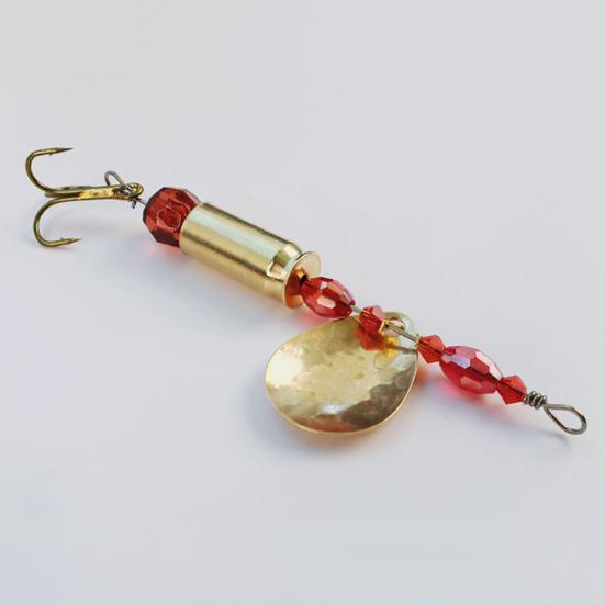 5Pcs Blade Rotating Spinner Metal Lures with Treble Hooks Streamlined Design Bright Colors Artificial Spoon Baits Freshwater Fishing Baits