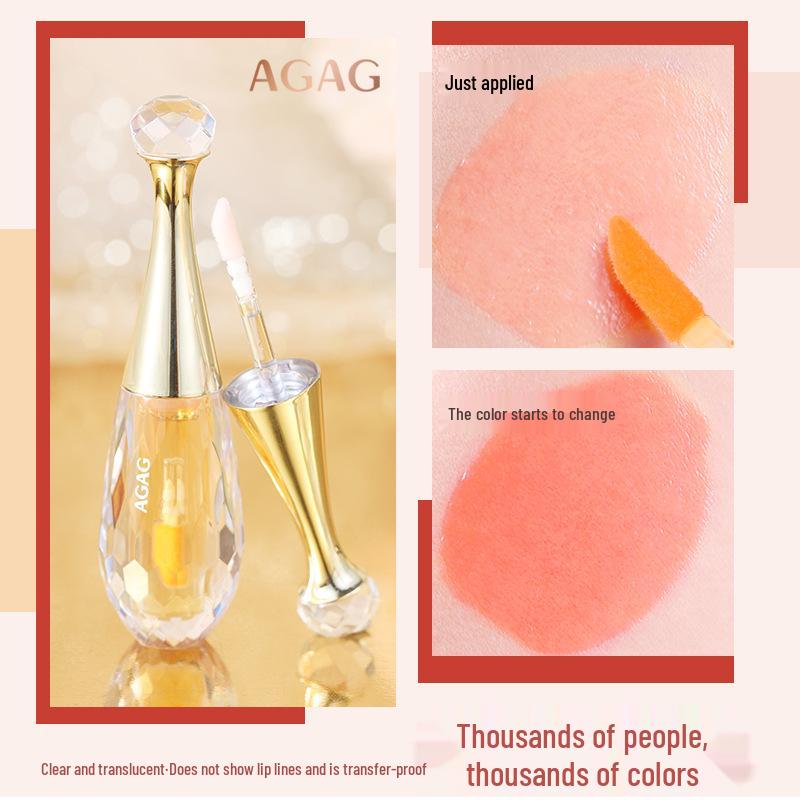 AGAG Temperature-changing Moisturizing Lip Gloss: Long-lasting, Non-stick, Plumping for Radiant Lips