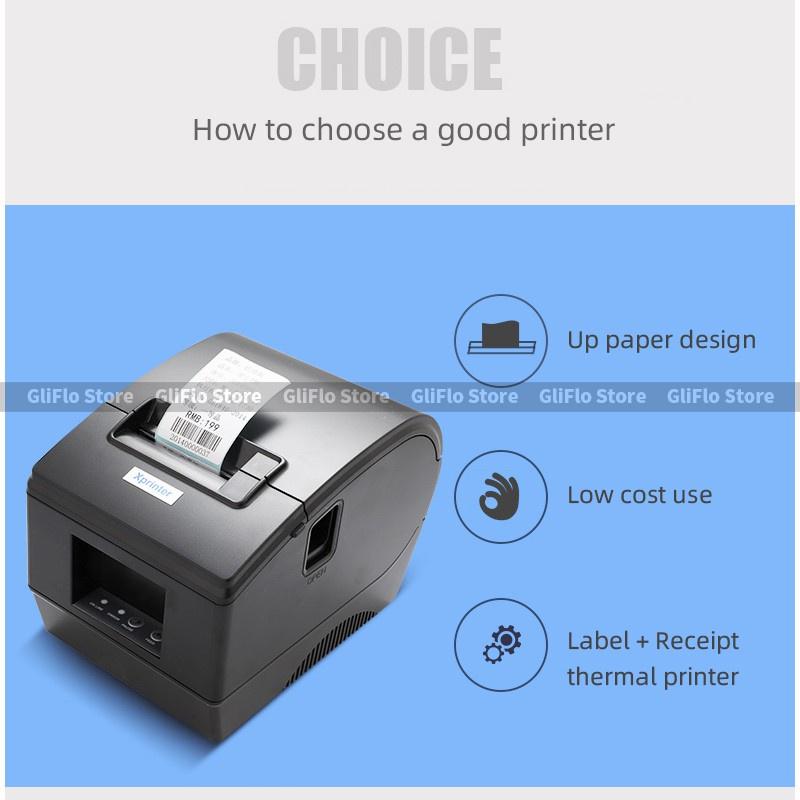 Thermal Tea Shop Sticker Xprinter XP-236B/XP-236BL Barcode Label Printer
