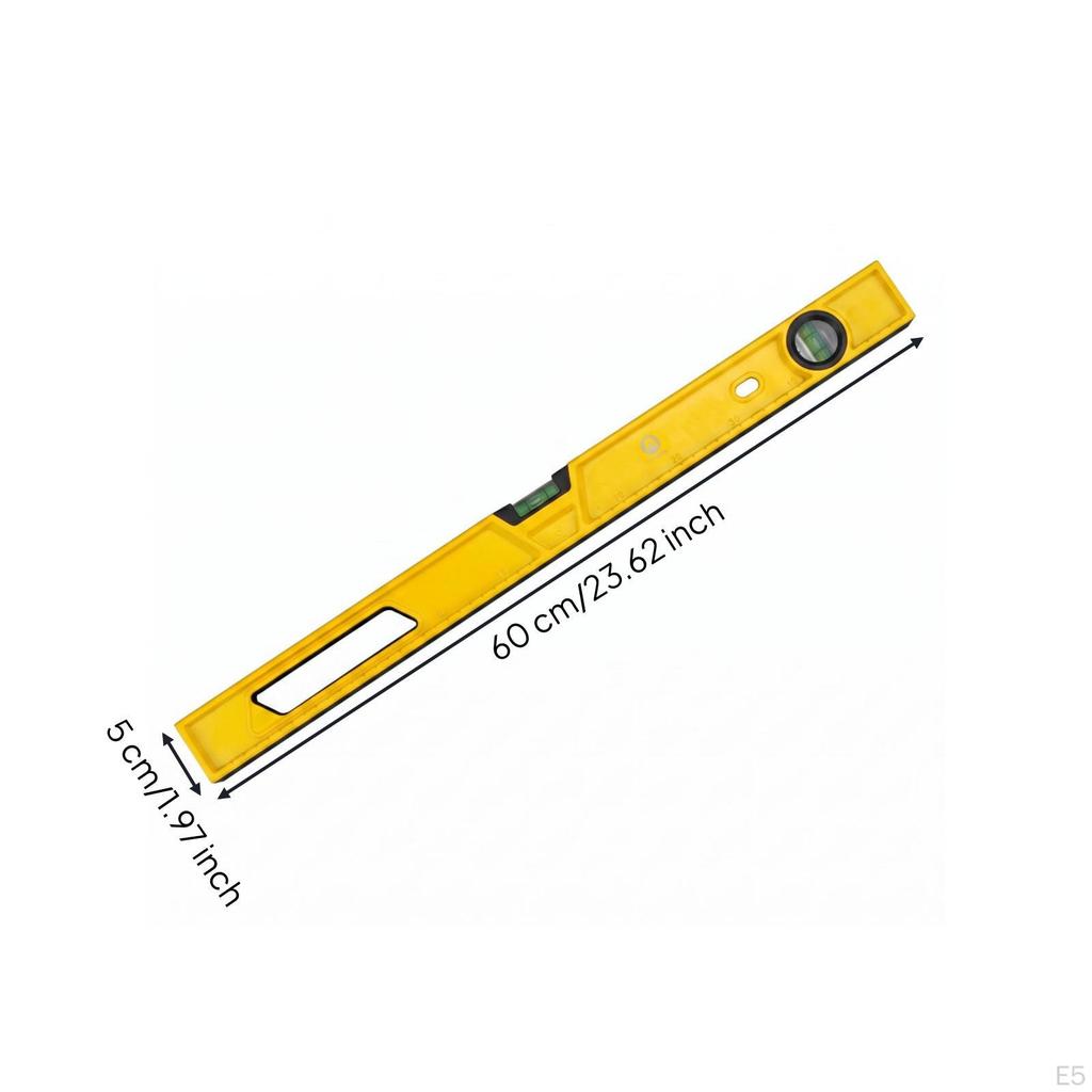 Aluminum Spirit Level Vial Viewing Ports Bubble Painted Finish Hand Tool 250MM Solid