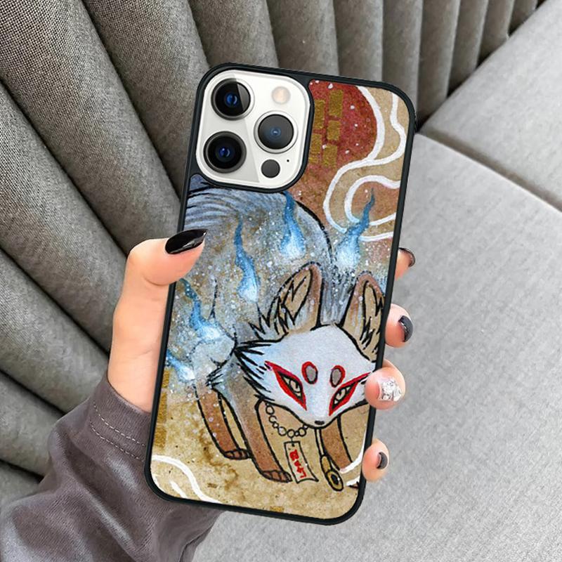 Japanese Style Fox Phone Case For iPhone 17 Air 16 16e 15 13 14 Pro Max 11 12 Plus 2022 MAX Shell Cover coque